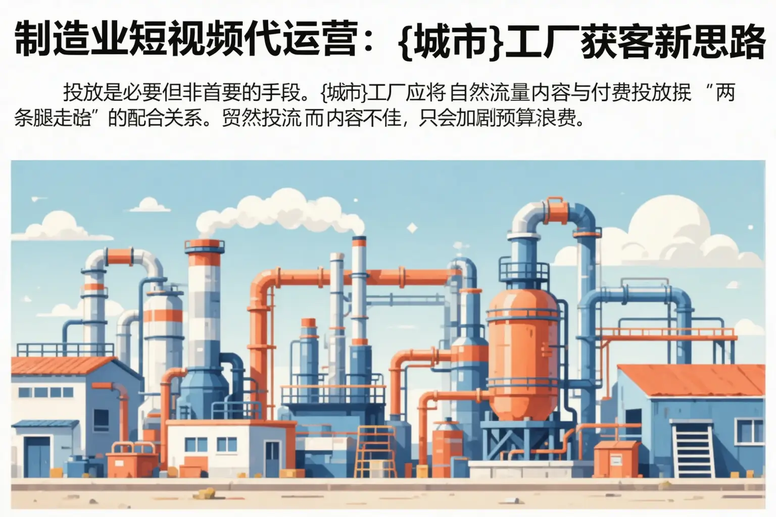 制造业短视频代运营:镇坪工厂获客新思路